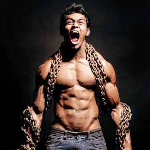 The chains are equivalent to puka shells for him.