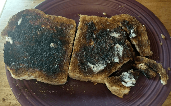 Burnt toast