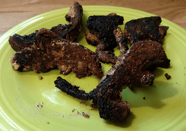 Deep fried dinosaur sandwich